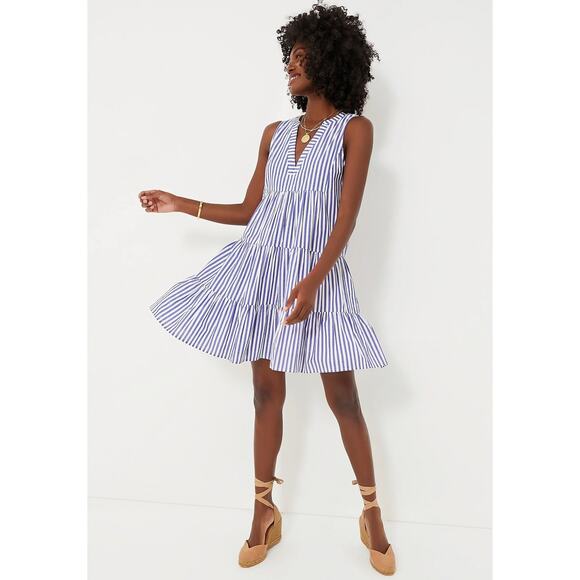 Tuckernuck Dresses & Skirts - Pomander Place Blue White Stripe Sleeveless Cotton Poplin Kenzo Dress NWT Small